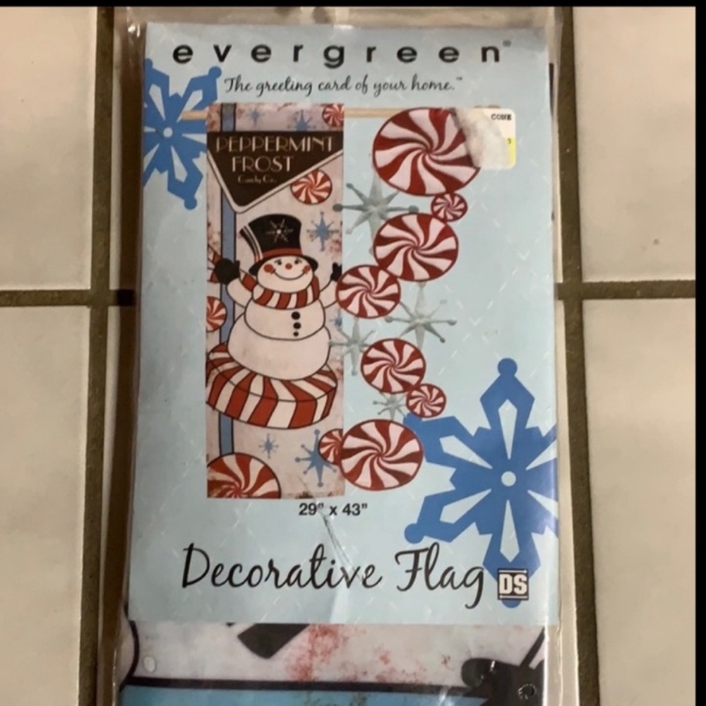 Evergreen Christmas Flag